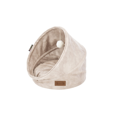 SCRUFFS лежанка для кошек Kensington Cat Cave (44 х 44 х 48 см., Бежевый)