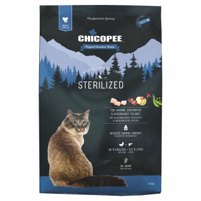 Chicopee HNL Cat Sterilized сухой корм для стерилизованных кошек холистики для взрослых
