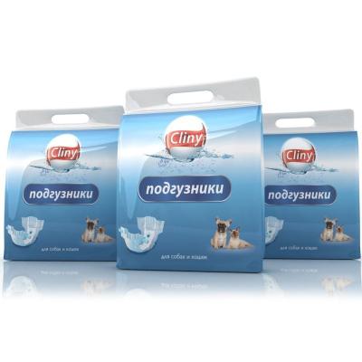 Cliny подгузники 2-4 кг размер XS 11 шт для всех возрастов породы мелкого размера Россия 1 уп. х 1