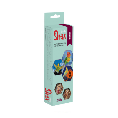 Snax Daily зерновые палочки для птиц (Вишня, 2*50 г.)