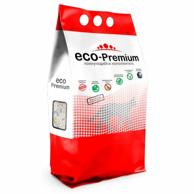 ECO-Premium Green комкующийся древесный наполнитель с гранулами зеленого цвета 5 л