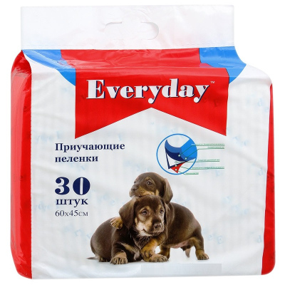 Everyday впитывающие пеленки для животных 60 х 45 см для всех возрастов Китай 1 уп. х 1 шт.