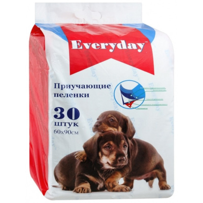 Everyday впитывающие пеленки для животных 60 х 90 см для всех возрастов Китай 1 уп. х 1 шт.