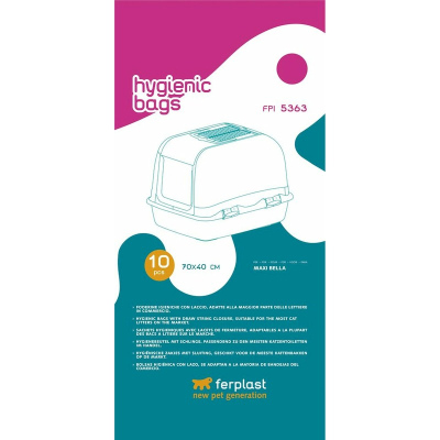 Ferplast FPI 5363 Hygienic Bags мешок гигиенический для лотков Maxi Bella 10 шт Италия 1 уп. х 1 шт.