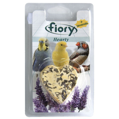 Fiory био-камень для птиц Hearty Big с лавандой в форме сердца 100 г для взрослых Италия 1 уп. х 1