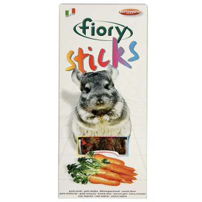 Fiory палочки для шиншилл Sticks с морковью 2х40 г Италия 1 уп. х 1 шт. х 0.15 кг