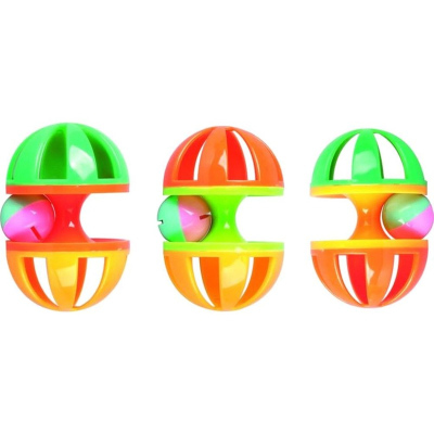 Flamingo Roller игрушка для грызунов, погремушка с шариком, цветная для всех возрастов Китай 1 уп.