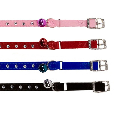Flamingo Velours Diamond ошейник для кошек, нейлон, в ассортименте 30 см для всех возрастов