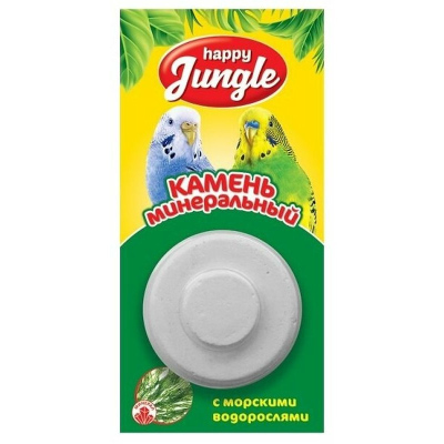 Happy Jungle минеральный камень для птиц, с водорослями 14 г Россия 1 уп. х 1 шт. х 0.023 кг