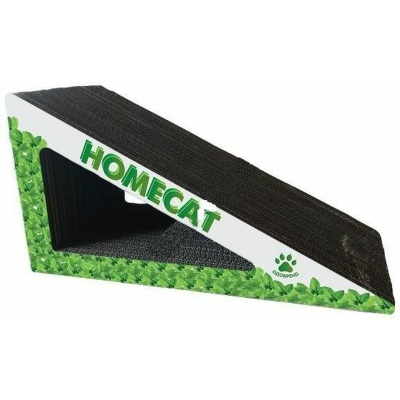 HOMECAT когтеточка треугольник большой из гофрокартона с кошачей мятой, 53х24х24 см для всех возрастов