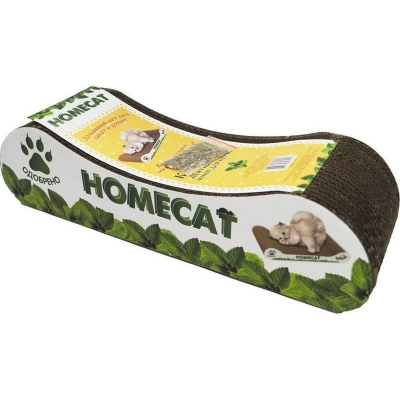 HOMECAT MINI Мятная волна когтеточка для котят из гофрокартона, 41х12х10 см для всех возрастов