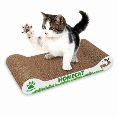 HOMECAT Мятная волна когтеточка из гофрокартона, 48х25х8 см для всех возрастов Россия 1 уп. х 1 шт.