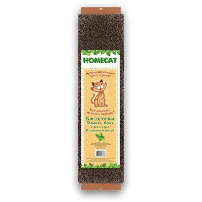 Homecat Венге когтеточка с кошачьей мятой большая 70х14 см для всех возрастов Россия 1 уп. х 1 шт.