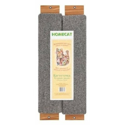 Homepet когтеточка угловая, малая, ковролин 51х20 см Китай 1 уп. х 1 шт. х 1 кг