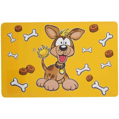 Homepet Puppy With Bones коврик под миску 28х43 см для всех возрастов Китай 1 уп. х 1 шт.