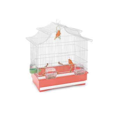 Imac Pagoda клетка для птиц, коралловая, 50х30х53 см Италия 1 уп. х 1 шт. х 3.04 кг