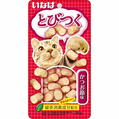 Inaba Tobitsuko лакомство запеченное для взрослых кошек, с кацуобуси 25 г для