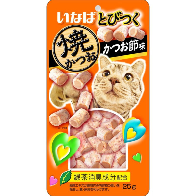 Inaba Tobitsuko Yakikatsuo лакомство запеченное для взрослых кошек, с кацуобуси 25 г