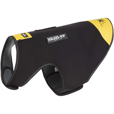 Julius-K9 жилет для собак Neoprene IDC XL, 70-90 см / длина 57 см, черно-желтый для всех возрастов
