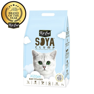 Kit Cat SoyaClump Soybean Litter Baby Powder соевый биоразлагаемый комкующийся наполнитель для котят