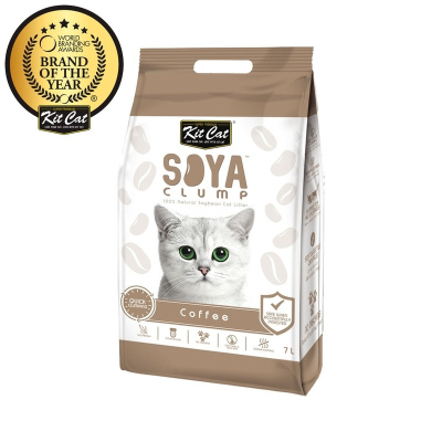 Kit Cat SoyaClump Soybean Litter Coffee соевый биоразлагаемый комкующийся наполнитель с ароматом кофе 7 л