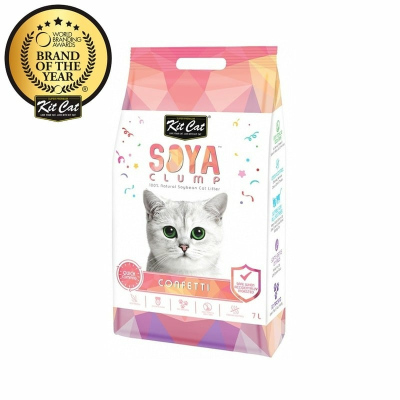 Kit Cat SoyaClump Soybean Litter Confetti соевый биоразлагаемый комкующийся наполнитель