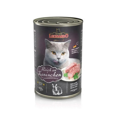 Leonardo Quality Selection влажный корм для кошек, фарш из кролика, в консервах 400 г