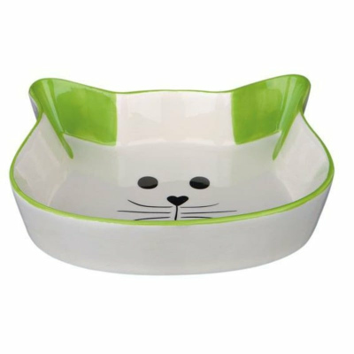 Миска Trixie Cat face для кошек керамическая 0,25 л/12 см, цвета в ассортименте эконом Китай 1 уп.