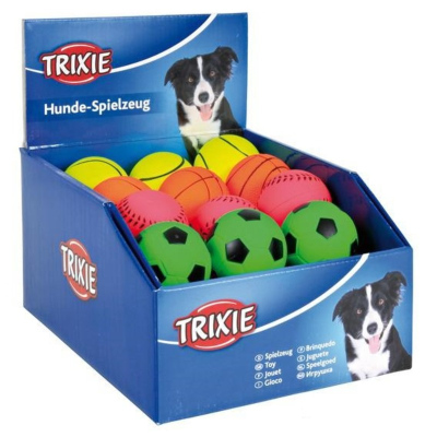 Игрушка-мячик Trixie для собак Ф6 см ворсо-резиновая для всех возрастов для всех пород Польша 1 уп.