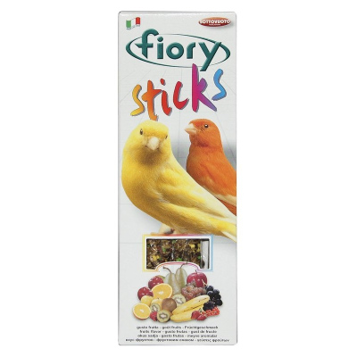 Палочки для канареек Fiory Sticks с фруктами 2 х 60 г для взрослых Италия 1 уп. х 1 шт. х 0.24 кг