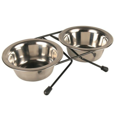 Подставка с мисками Trixie для собак 2х0,45 л эконом Индия 1 уп. х 1 шт. х 0.25 кг
