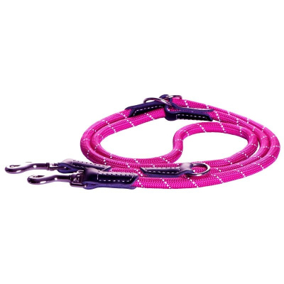 Поводок перестежка для собак ROGZ Rope L-12мм 2 м (Розовый) всех возрастов l ЮАР 1 уп.
