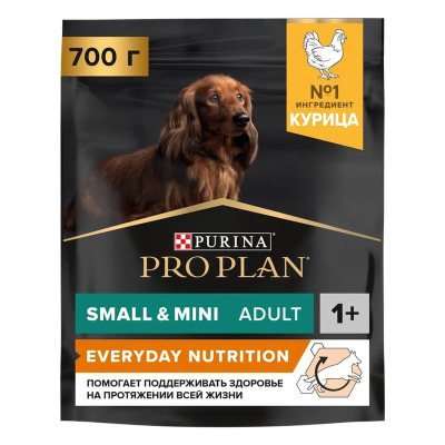 Purina Pro Plan Small Mini сухой корм для взрослых собак миниатюрных и мелких пород с курицей и рисом 700 г