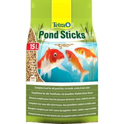 Корм Tetra Pond Sticks для прудовых рыб в палочках 15 л Импортный корм 1 уп. х 1 шт.