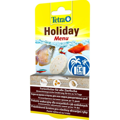TetraMin Holiday Menu корм желе для рыб на 14 дней 30 г Импортный корм 1 уп. х 1 шт.