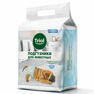 Triol XL подгузник для собак весом 22-30 кг, 10 шт для всех возрастов xl Китай 1 уп. х 1 шт.