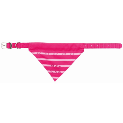 Trixie Ошейник с галстучком Nylon, S-M: 30-38 cм/20 мм, фуксия премиум Китай 1 уп. х 1 шт.