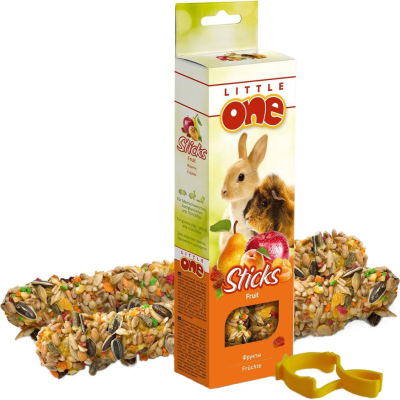 Лакомство для грызунов LITTLE ONE Палочки с фруктами 2шт 120г