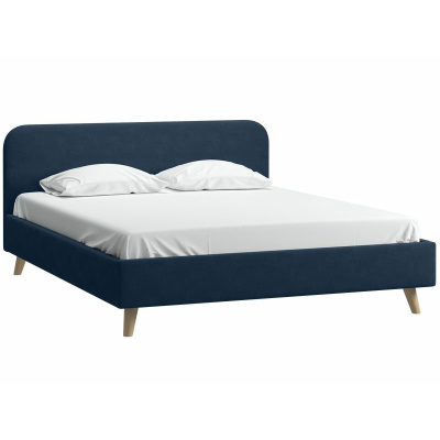 Кровать Лайтси 160 Velvet Navy Blue