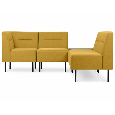 Модульный диван Сэндж 3 Textile Yellow