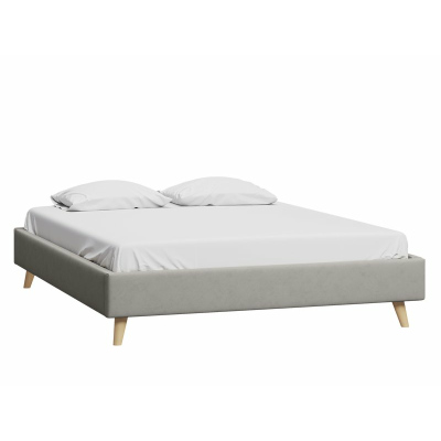 Кровать Бран-1 140 Velvet Silver