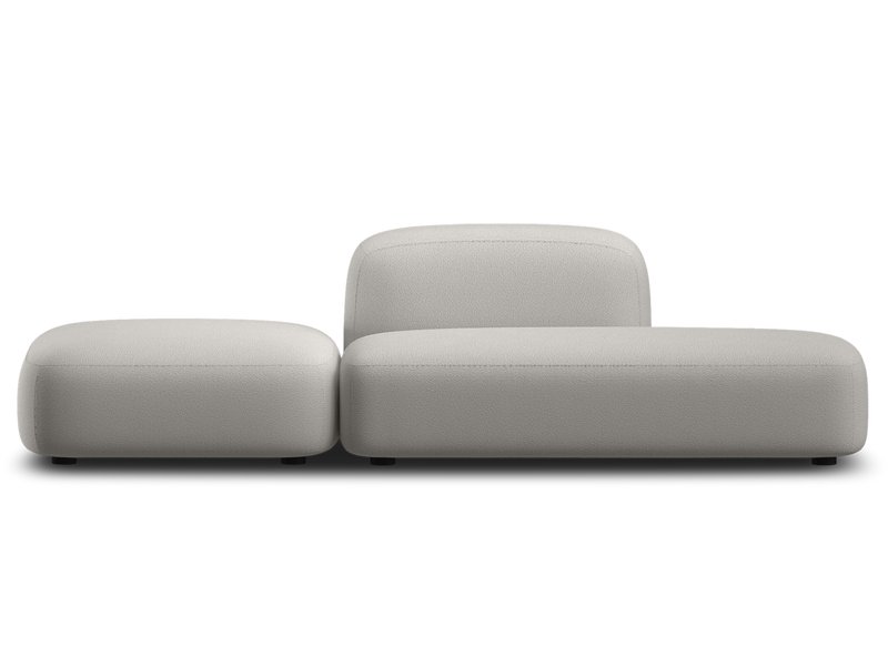 Модульный диван Риббл-1 Bucle Beige бежевый букле с независимым пружинным блоком