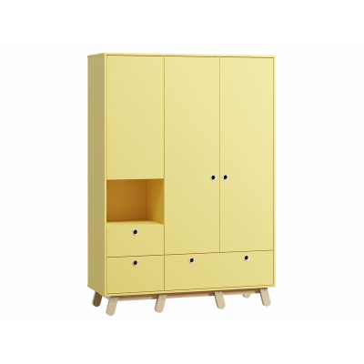 Распашной шкаф Анджи-3 Mustard