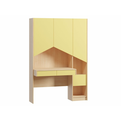 Письменный стол Пенни-2 Plywood Mustard
