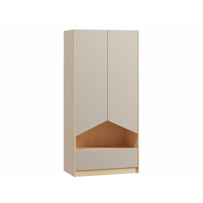 Распашной шкаф Пенни-2 Plywood Latte