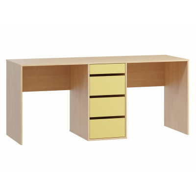 Письменный стол Пенни-3 Plywood Mustard