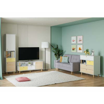 Модульная детская Дикинс-2 Mustard Plywood