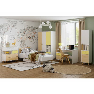 Модульная детская Дикинс-1 Mustard Plywood
