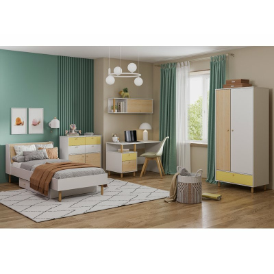 Модульная детская Дикинс-3 Mustard Plywood
