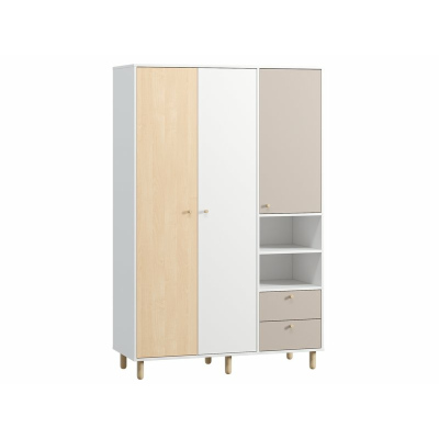 Распашной шкаф Дикинс-3 Latte Plywood